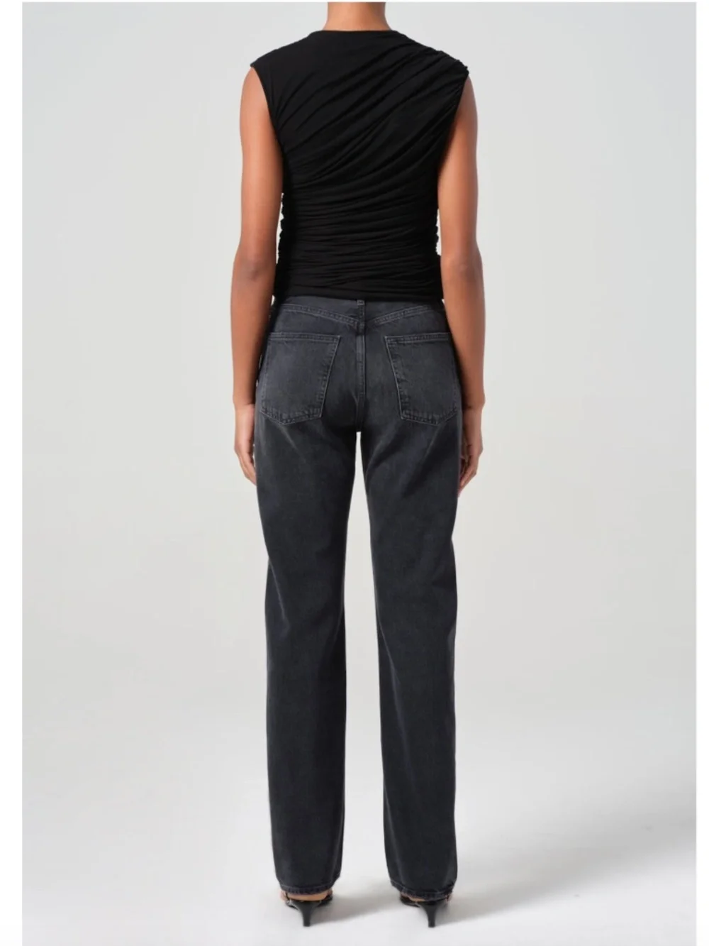 AGOLDE 90's Pinch Waist High Rise Straight Jeans in Hitch